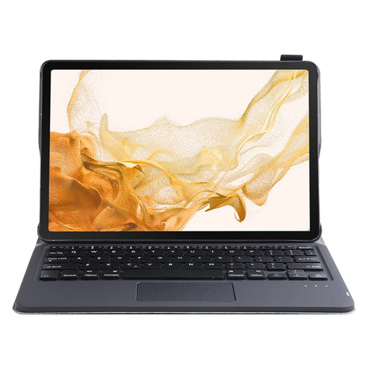 A700-A Ultra-thin Bluetooth Keyboard Leather Case with Touchpad For Samsung Galaxy Tab S8 11 inch SM-X700 / SM-X706(Blue) by buy2fix