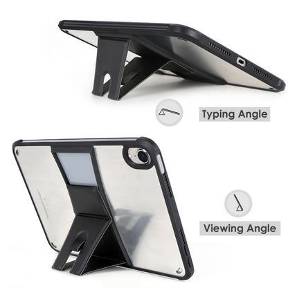 For iPad mini 2024 / mini 6 PC+TPU Transparent Holder Tablet Case(Blue) - iPad mini 6 Cases by buy2fix | Online Shopping UK | buy2fix