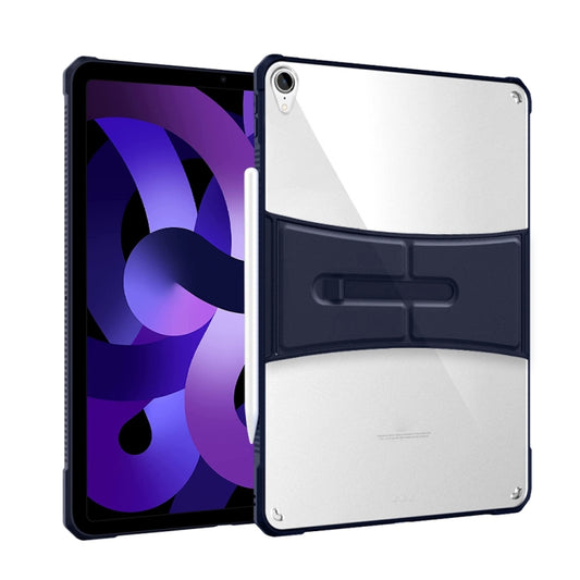 PC+TPU Transparent Holder Tablet Case For iPad Air 2022 / 2020(Blue) - iPad Air (2022) / (2020) 10.9 Cases by buy2fix | Online Shopping UK | buy2fix