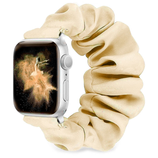 Single Loop Elasticity Watch Band For Apple Watch Series 9&8&7 41mm / SE 3&SE 2&6&SE&5&4 40mm / 3&2&1 38mm(Yellow)
