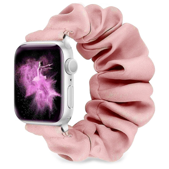 Single Loop Elasticity Watch Band For Apple Watch Series 9&8&7 41mm / SE 3&SE 2&6&SE&5&4 40mm / 3&2&1 38mm(Pink)