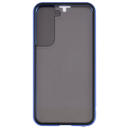 For Samsung Galaxy S22 5G Anti-peeping Magnetic Double-sided Tempered Glass Phone Case(Blue) - Galaxy S22 5G Cases by buy2fix | Online Shopping UK | buy2fix