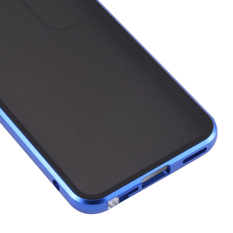 For Samsung Galaxy S22 5G Anti-peeping Magnetic Double-sided Tempered Glass Phone Case(Blue) - Galaxy S22 5G Cases by buy2fix | Online Shopping UK | buy2fix