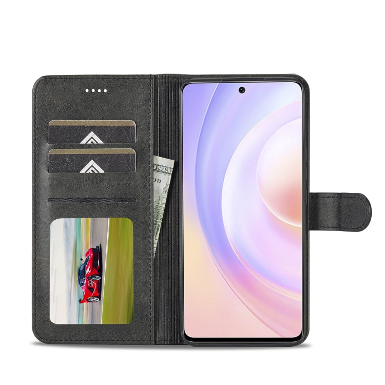 For Honor 50 SE LC.IMEEKE Calf Texture Leather Phone Case(Black) - Honor Cases by LC.IMEEKE | Online Shopping UK | buy2fix