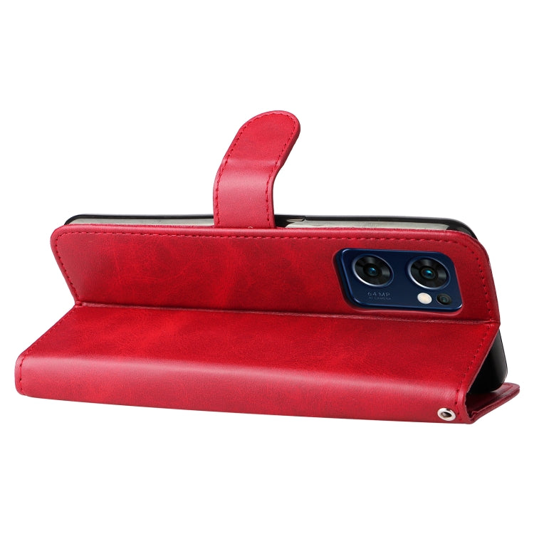 For OPPO Reno7 5G / Find X5 Lite International Version Fashion Calf Texture Zipper Horizontal Flip Leather Case(Red) by buy2fix