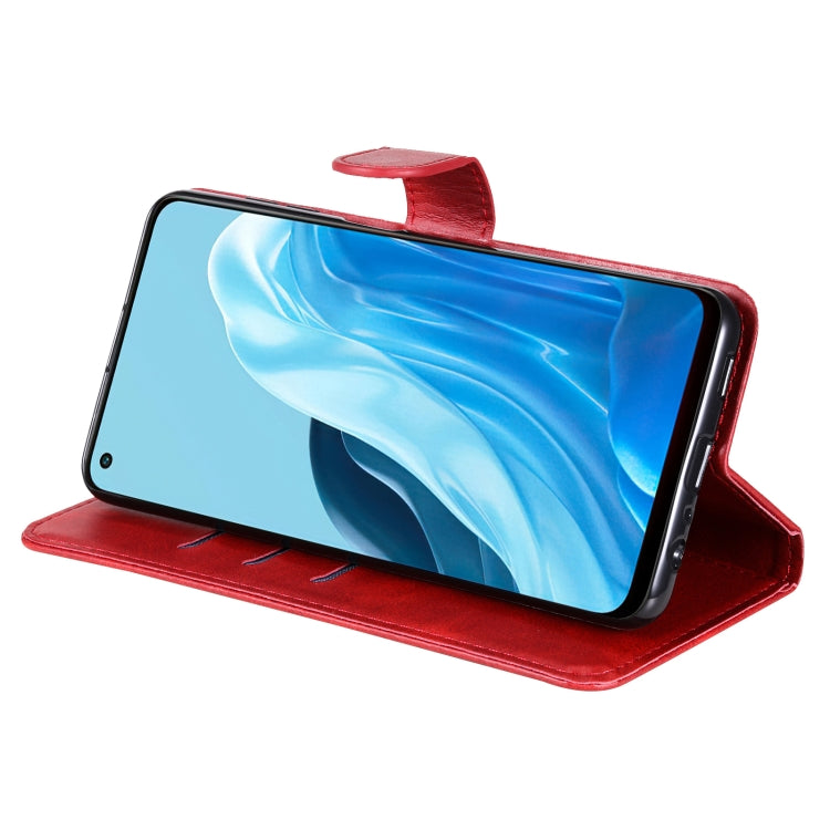 For OPPO Reno7 5G / Find X5 Lite International Version Fashion Calf Texture Zipper Horizontal Flip Leather Case(Red) by buy2fix