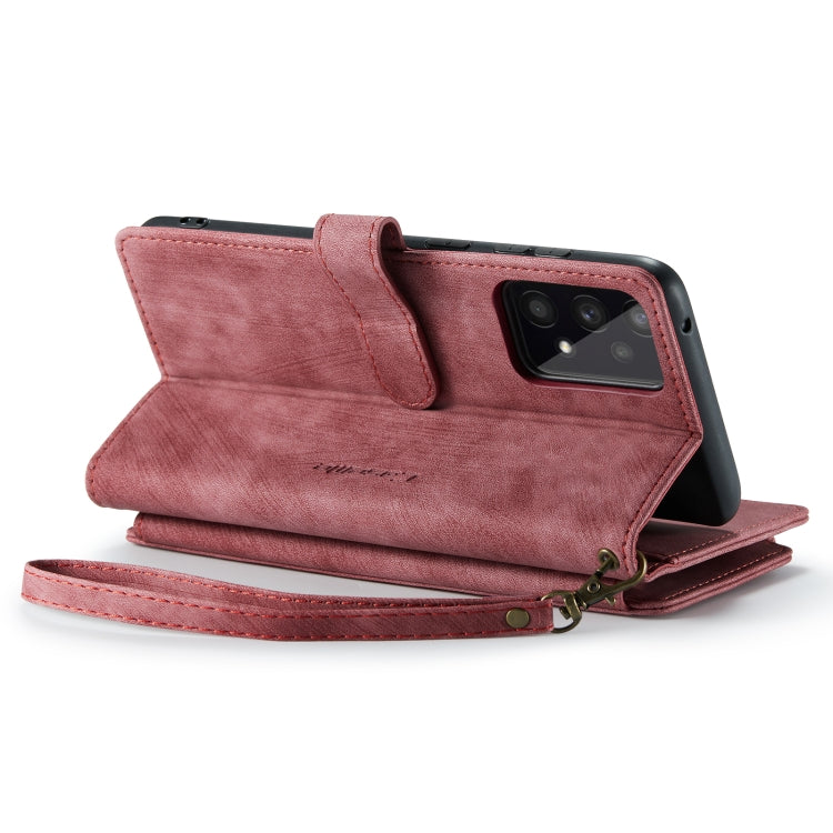 For Samsung Galaxy A53 5G CaseMe C30 Multifunctional Phone Leather Case with Holder & Card Slot & Wallet(Red) - Galaxy Phone Cases by CaseMe | Online Shopping UK | buy2fix