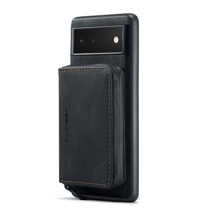 For Google Pixel 7 Pro 5G JEEHOOD Magnetic Zipper Wallet Phone Leather Case(Black) - Google Cases by JEEHOOD | Online Shopping UK | buy2fix