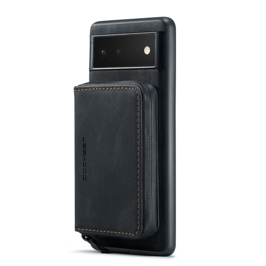 For Google Pixel 7 Pro 5G JEEHOOD Magnetic Zipper Wallet Phone Leather Case(Black) - Google Cases by JEEHOOD | Online Shopping UK | buy2fix