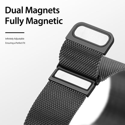 DUX DUCIS Milanese Watchband For Apple Watch Series 9&8&7 41mm / SE 3&SE 2&6&SE&5&4 40mm / 3&2&1 38mm(Black) by DUX DUCIS