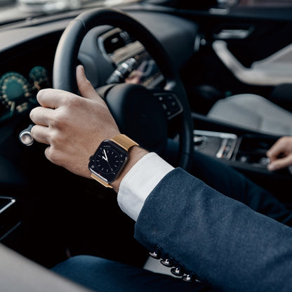 DUX DUCIS Milanese Watchband For Apple Watch Series 9&8&7 41mm / SE 3&SE 2&6&SE&5&4 40mm / 3&2&1 38mm(Gold) by DUX DUCIS