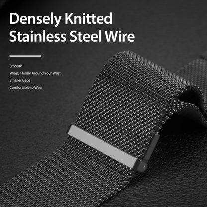 DUX DUCIS Milanese Watch Band For Apple Watch Series 9&8&7 45mm / SE 3&SE 2&6&SE&5&4 44mm / 3&2&1 42mm(Grey) by DUX DUCIS