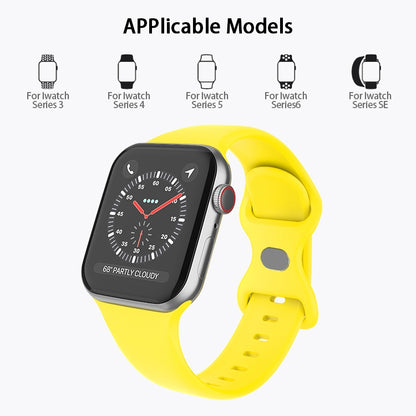 Butterfly Buckle Silicone Watch Band, Size: L For Apple Watch Ultra 49mm&Watch Ultra 2 49mm / Series 9&8&7 45mm / SE 3&SE 2&6&SE&5&4 44mm / 3&2&1 42mm(Duck Green) by buy2fix