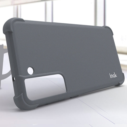 For Samsung Galaxy S21 FE 5G IMAK All-inclusive Shockproof Airbag TPU Case (Matte Grey) by imak