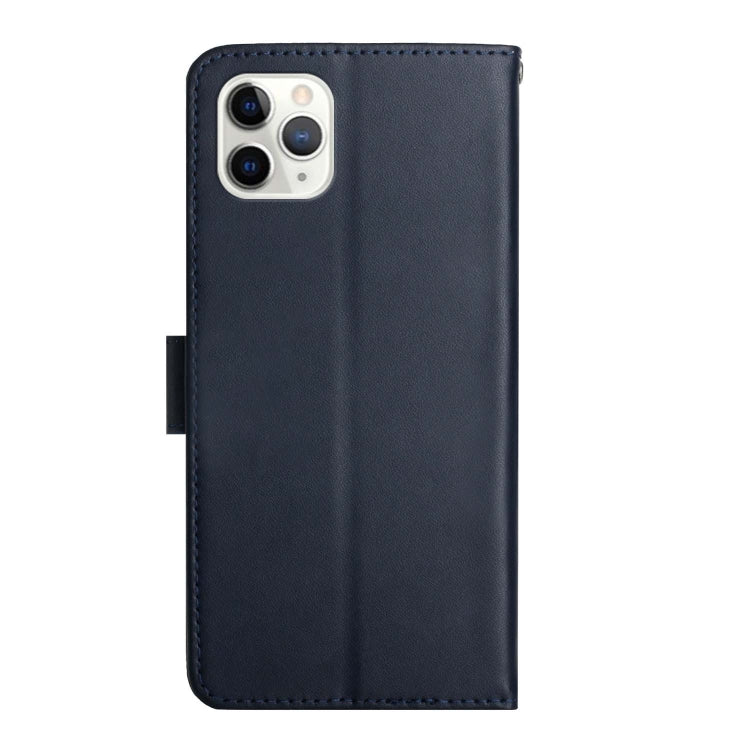 For iPhone 11 Pro Max Genuine Leather Fingerprint-proof Horizontal Flip Phone Case (Blue) - iPhone 11 Pro Max Cases by buy2fix | Online Shopping UK | buy2fix