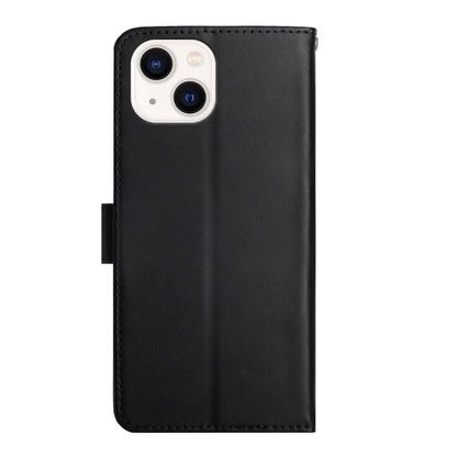 For iPhone 13 Genuine Leather Fingerprint-proof Horizontal Flip Phone Case(Black) - iPhone 13 Cases by buy2fix | Online Shopping UK | buy2fix