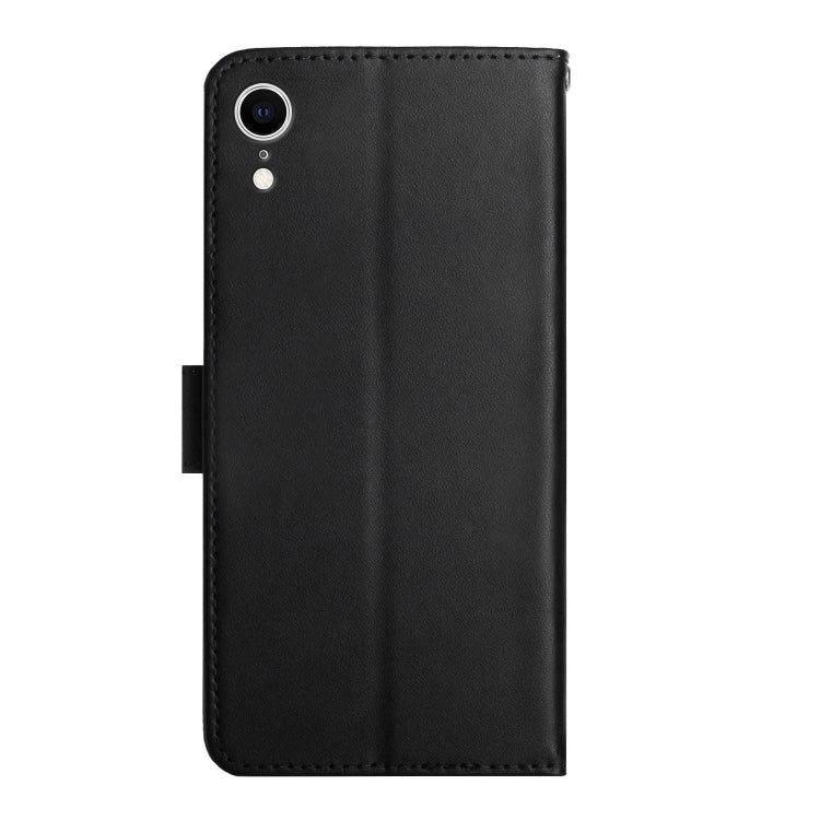 For iPhone XR Genuine Leather Fingerprint-proof Horizontal Flip Phone Case(Black) - More iPhone Cases by buy2fix | Online Shopping UK | buy2fix