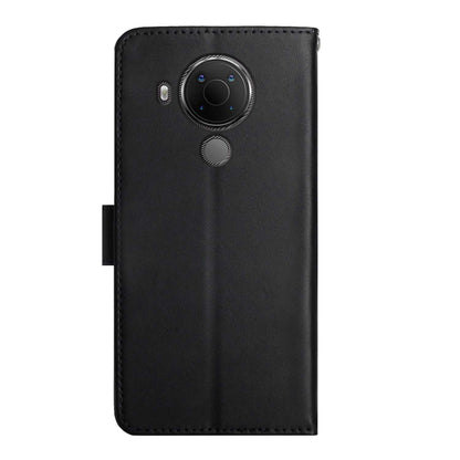 For Nokia 5.4 Genuine Leather Fingerprint-proof Horizontal Flip Phone Case(Black) - Nokia Cases by buy2fix | Online Shopping UK | buy2fix