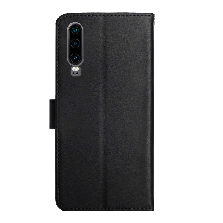 For Huawei P30 Genuine Leather Fingerprint-proof Horizontal Flip Phone Case(Black) - Huawei Cases by buy2fix | Online Shopping UK | buy2fix