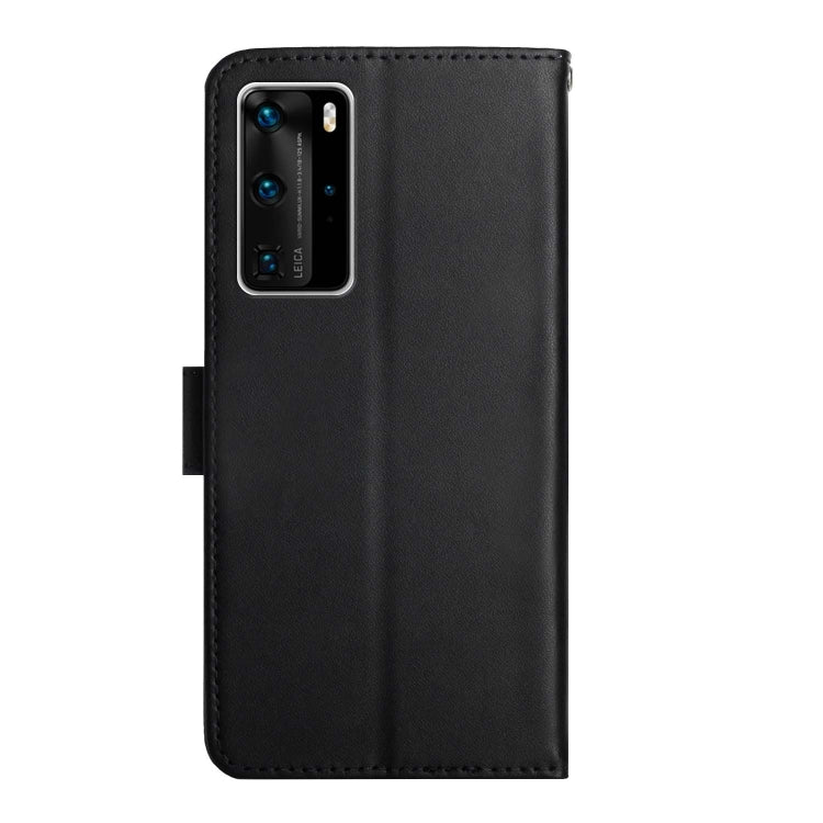 For Huawei P40 Pro Genuine Leather Fingerprint-proof Horizontal Flip Phone Case(Black) - Huawei Cases by buy2fix | Online Shopping UK | buy2fix