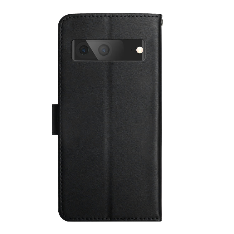 For Google Pixel 7 Genuine Leather Fingerprint-proof Horizontal Flip Phone Case(Black) - Google Cases by buy2fix | Online Shopping UK | buy2fix