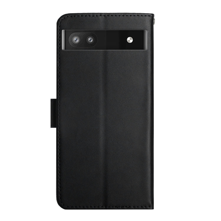 For Google Pixel 6a Genuine Leather Fingerprint-proof Horizontal Flip Phone Case(Black) - Google Cases by buy2fix | Online Shopping UK | buy2fix