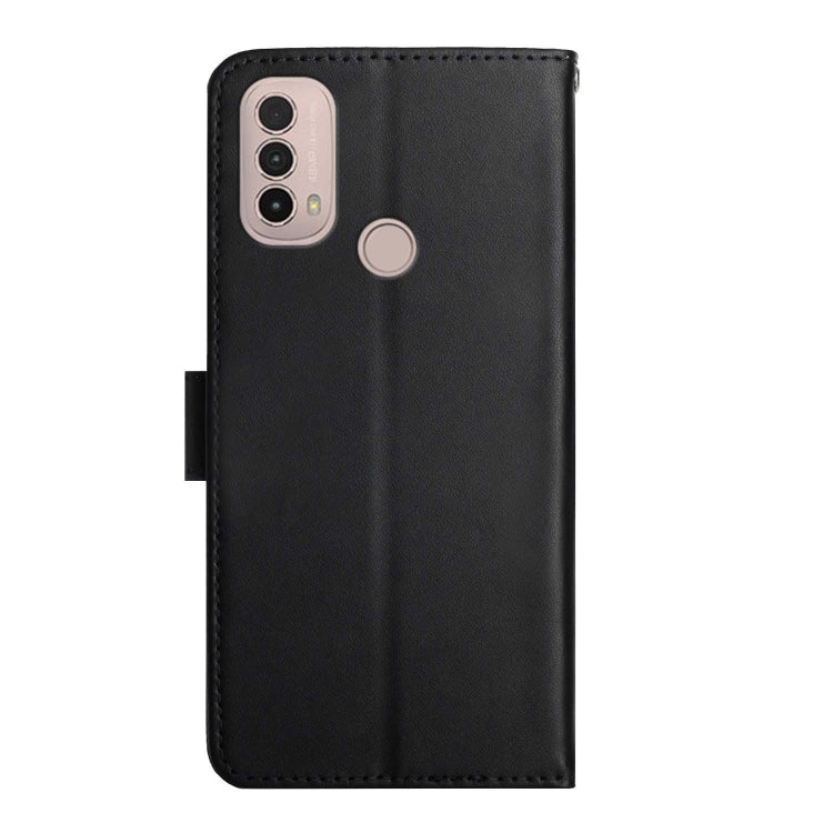 For Motorola Moto E40 Genuine Leather Fingerprint-proof Horizontal Flip Phone Case(Black) - Motorola Cases by buy2fix | Online Shopping UK | buy2fix