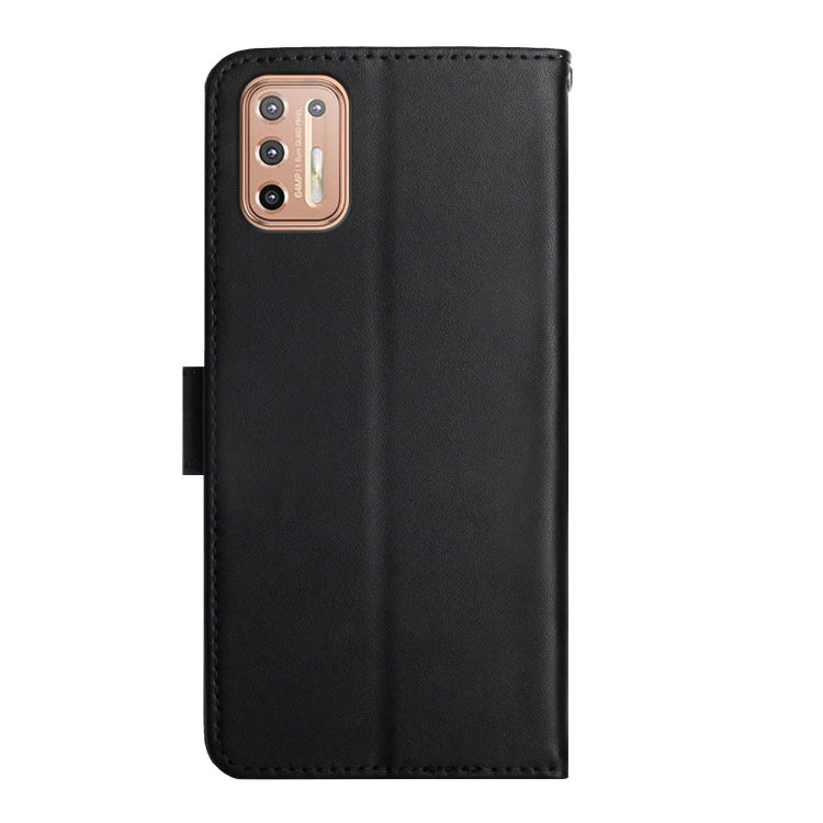 For Motorola Moto G9 Plus Genuine Leather Fingerprint-proof Horizontal Flip Phone Case(Black) - Motorola Cases by buy2fix | Online Shopping UK | buy2fix