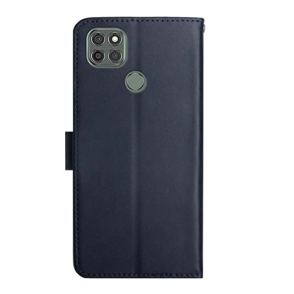 For Motorola Moto G9 Power Genuine Leather Fingerprint-proof Horizontal Flip Phone Case(Blue) - Motorola Cases by buy2fix | Online Shopping UK | buy2fix