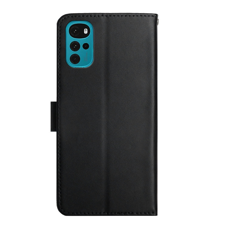 For Motorola Moto G22 Genuine Leather Fingerprint-proof Horizontal Flip Phone Case(Black) - Motorola Cases by buy2fix | Online Shopping UK | buy2fix