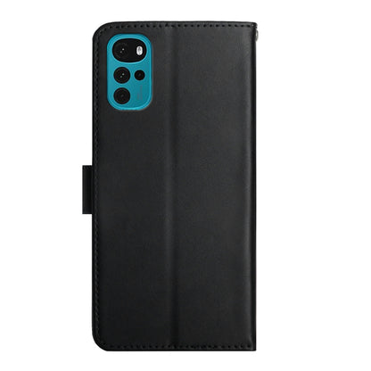 For Motorola Moto G22 Genuine Leather Fingerprint-proof Horizontal Flip Phone Case(Black) - Motorola Cases by buy2fix | Online Shopping UK | buy2fix