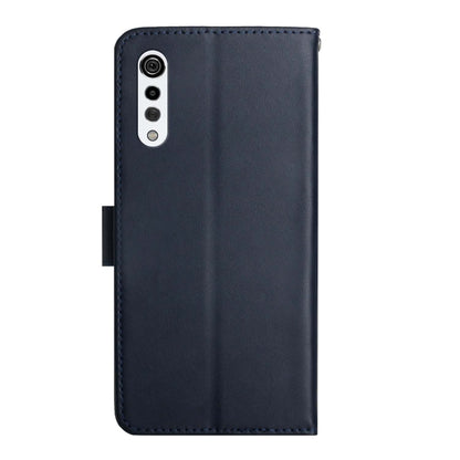 For LG Velvet 2 Pro Genuine Leather Fingerprint-proof Flip Phone Case(Blue) - LG Cases by buy2fix | Online Shopping UK | buy2fix