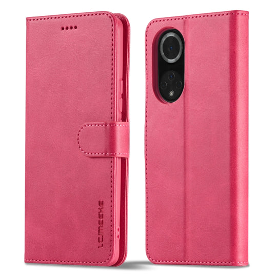 For Honor 50 / nova 9 LC.IMEEKE Calf Texture Leather Phone Case(Red)
