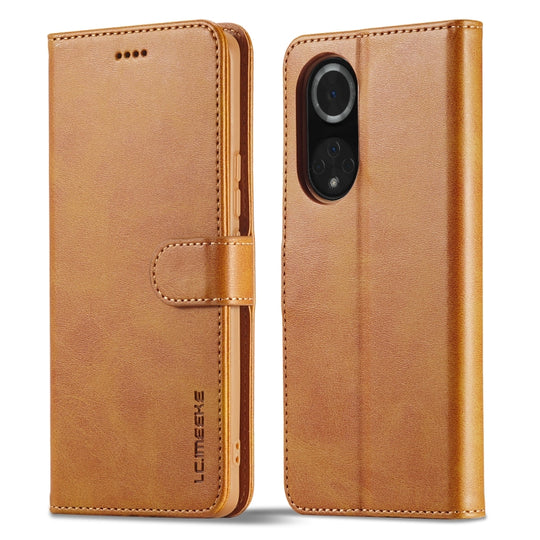 For Honor 50 / nova 9 LC.IMEEKE Calf Texture Leather Phone Case(Brown)