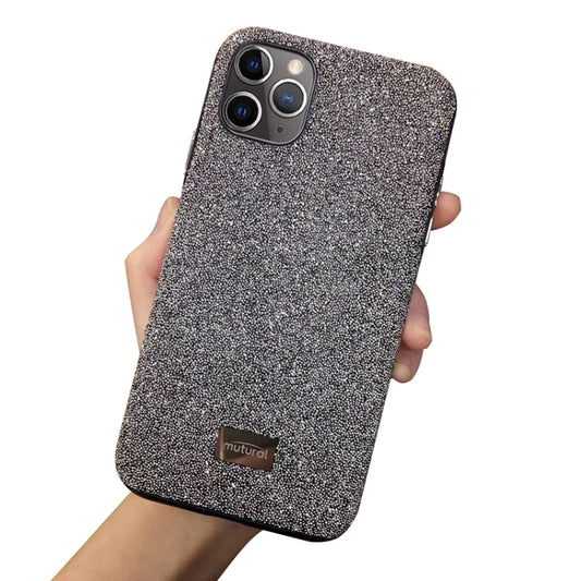 For iPhone 11 Pro Mutural TPU + PC + Diamond Cloth Protective Case(Grey) - iPhone 11 Pro Cases by Mutural | Online Shopping UK | buy2fix