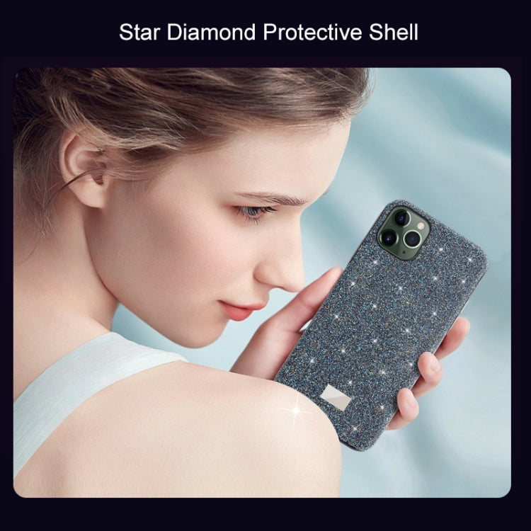 For iPhone 11 Pro Max Mutural TPU + PC + Diamond Cloth Protective Case(Grey) - iPhone 11 Pro Max Cases by Mutural | Online Shopping UK | buy2fix