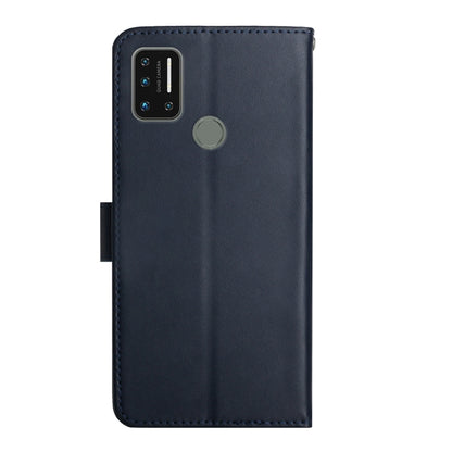 For UMIDIGI A7 Genuine Leather Fingerprint-proof Flip Phone Case(Blue) - More Brand by buy2fix | Online Shopping UK | buy2fix