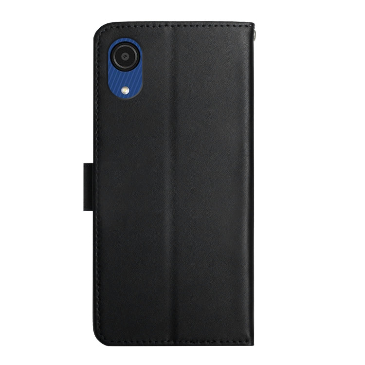 For Samsung Galaxy A03 Core Genuine Leather Fingerprint-proof Horizontal Flip Phone Case(Black) - Galaxy Phone Cases by buy2fix | Online Shopping UK | buy2fix