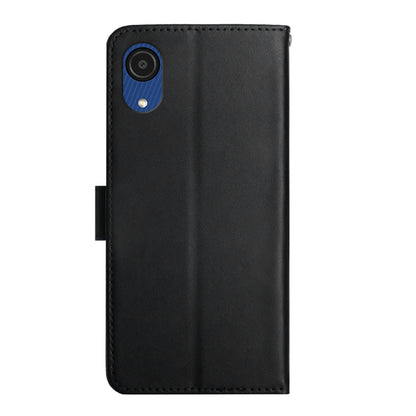 For Samsung Galaxy A03 Core Genuine Leather Fingerprint-proof Horizontal Flip Phone Case(Black) - Galaxy Phone Cases by buy2fix | Online Shopping UK | buy2fix
