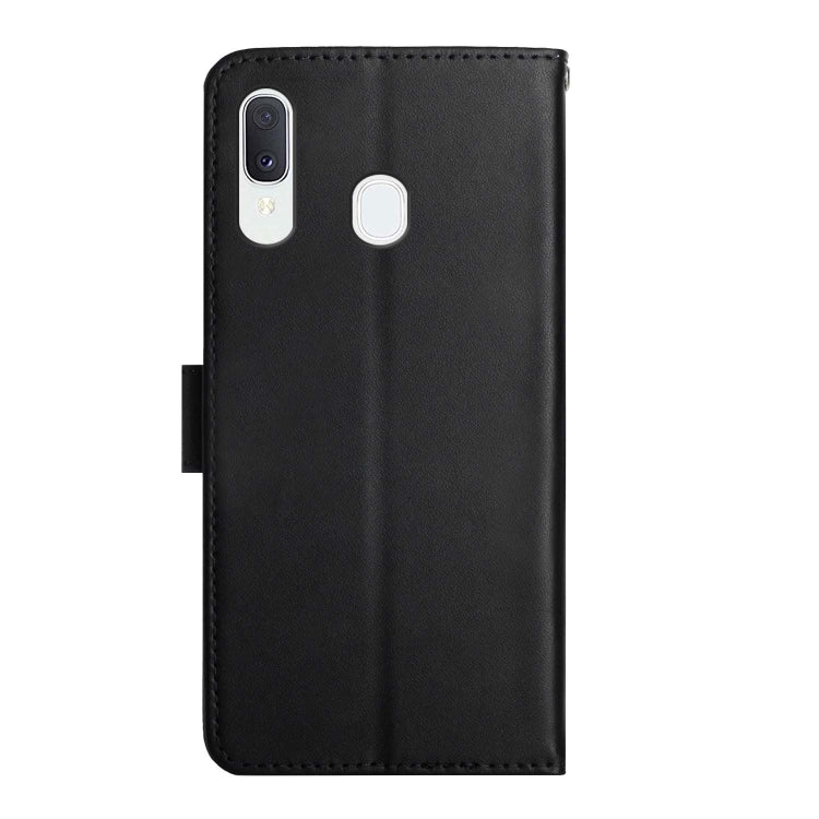 For Samsung Galaxy A20e Genuine Leather Fingerprint-proof Horizontal Flip Phone Case(Black) - Galaxy Phone Cases by buy2fix | Online Shopping UK | buy2fix