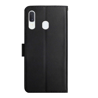 For Samsung Galaxy A20e Genuine Leather Fingerprint-proof Horizontal Flip Phone Case(Black) - Galaxy Phone Cases by buy2fix | Online Shopping UK | buy2fix