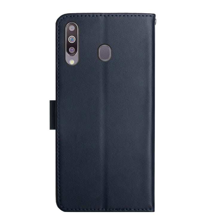 For Samsung Galaxy A20s Genuine Leather Fingerprint-proof Horizontal Flip Phone Case(Blue) - Galaxy Phone Cases by buy2fix | Online Shopping UK | buy2fix