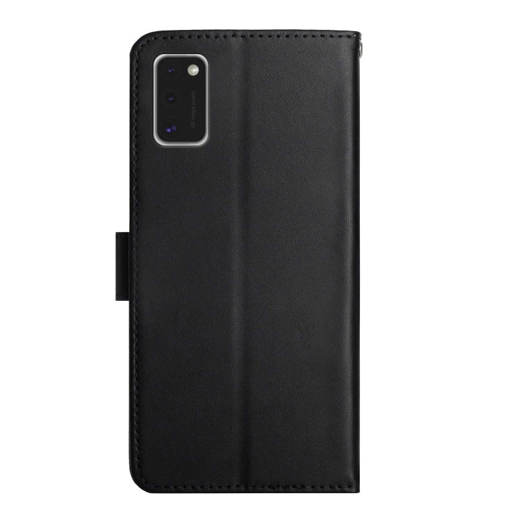 For Samsung Galaxy A41 Genuine Leather Fingerprint-proof Horizontal Flip Phone Case(Black) - Galaxy Phone Cases by buy2fix | Online Shopping UK | buy2fix