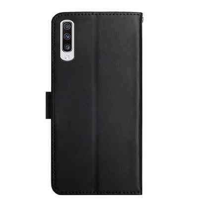 For Samsung Galaxy A50 Genuine Leather Fingerprint-proof Horizontal Flip Phone Case(Black) - Galaxy Phone Cases by buy2fix | Online Shopping UK | buy2fix
