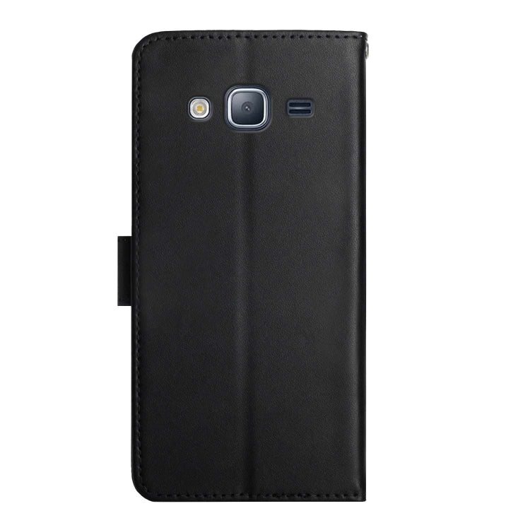 For Samsung Galaxy J2 Prime Genuine Leather Fingerprint-proof Horizontal Flip Phone Case(Black) - Galaxy Phone Cases by buy2fix | Online Shopping UK | buy2fix