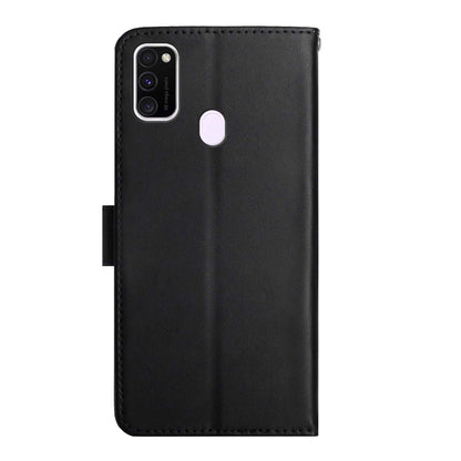 For Samsung Galaxy M21 / M30s Genuine Leather Fingerprint-proof Horizontal Flip Phone Case(Black) - Galaxy Phone Cases by buy2fix | Online Shopping UK | buy2fix