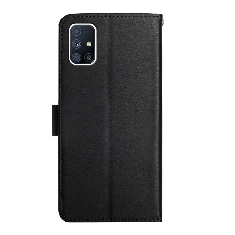 For Samsung Galaxy M51 Genuine Leather Fingerprint-proof Horizontal Flip Phone Case(Black) - Galaxy Phone Cases by buy2fix | Online Shopping UK | buy2fix