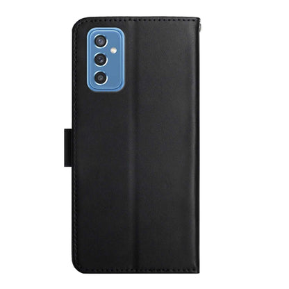 For Samsung Galaxy M52 5G Genuine Leather Fingerprint-proof Horizontal Flip Phone Case(Black) - Galaxy Phone Cases by buy2fix | Online Shopping UK | buy2fix