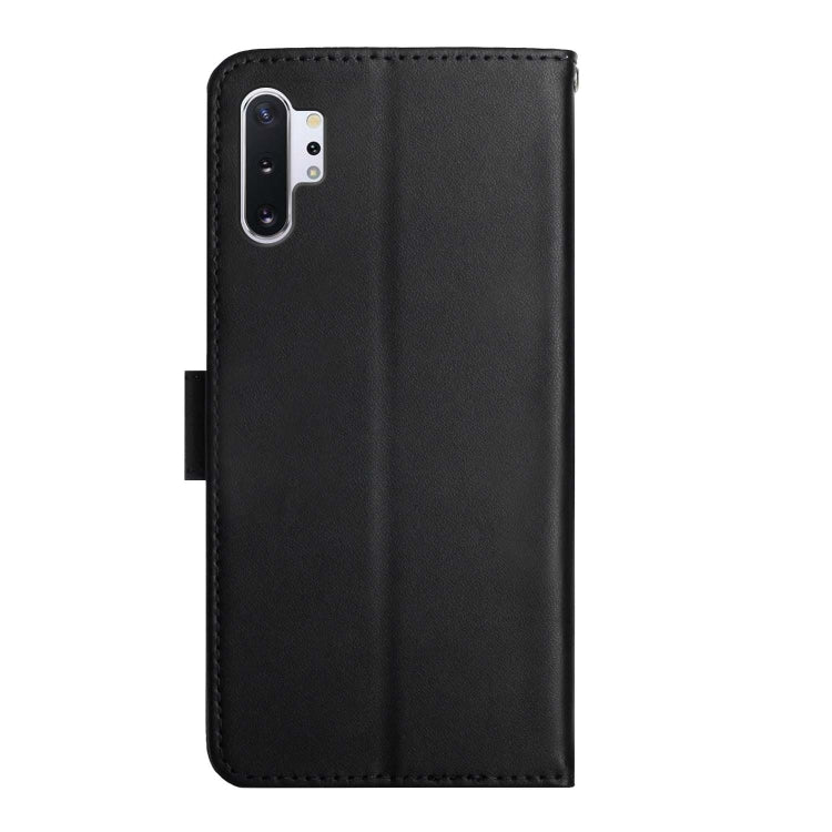 For Samsung Galaxy Note10+ Genuine Leather Fingerprint-proof Horizontal Flip Phone Case(Black) - Galaxy Phone Cases by buy2fix | Online Shopping UK | buy2fix