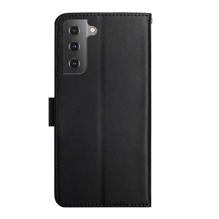 For Samsung Galaxy S22+ 5G Genuine Leather Fingerprint-proof Horizontal Flip Phone Case(Black) - Galaxy S22+ 5G Cases by buy2fix | Online Shopping UK | buy2fix